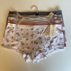 🆕LAURA ASHLEY BOYSHORT COTTON SPANDEX PANTIES SZ L